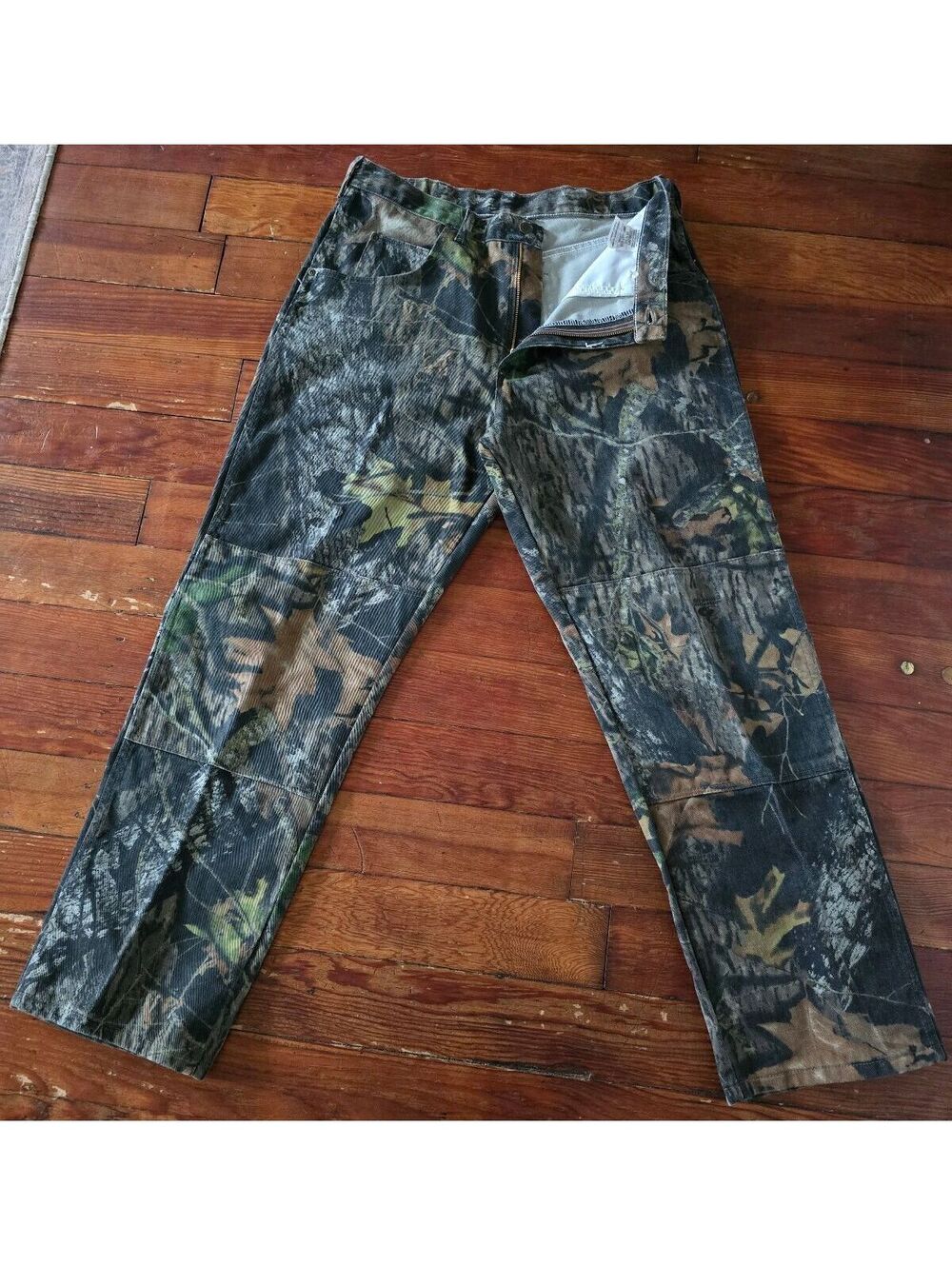 Men's Wrangler Mossy Oak Hunting Pants Sturdy Fabric & Re-enforced knees 34x30